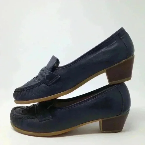 Dexter Plus Women 7.5 Blue Contoured Comfort Shoes - Picture 5 of 8